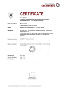 Borealis Compliance Certificate ISO 37001 - Anti-bribery management systems EN