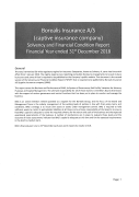 Solvency and Financial Condition Report 2018