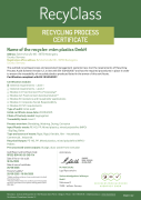 MTM RecyClass Certificate - Recycling Process