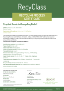 Ecoplast RecyClass Certificate 2025