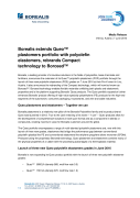 Borealis extends Queo™ plastomers portfolio with polyolefin elastomers, rebrands Compact technology to Borceed™ 