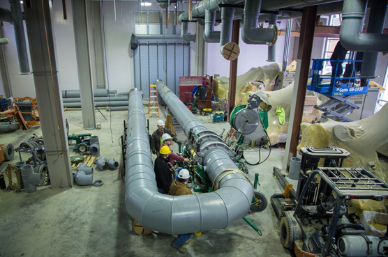 Fusion welding of large diameter PP-RCT Pipe System for a Chiller Plant