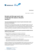 Borealis and Borouge launch solar encapsulant film based on Borealis Quentys™