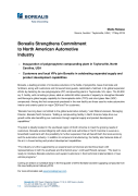 Borealis Strengthens Commitment to North American Automotive Industry