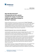 2019 11 05 New Borealis Bormed™ InCompounds service solution expands the range of customised healthcare applications based on Bormed™ polymers