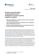 2020 09 24 Borealis receives European Investment Bank loan for development of circular economy solutions for plastics_EN