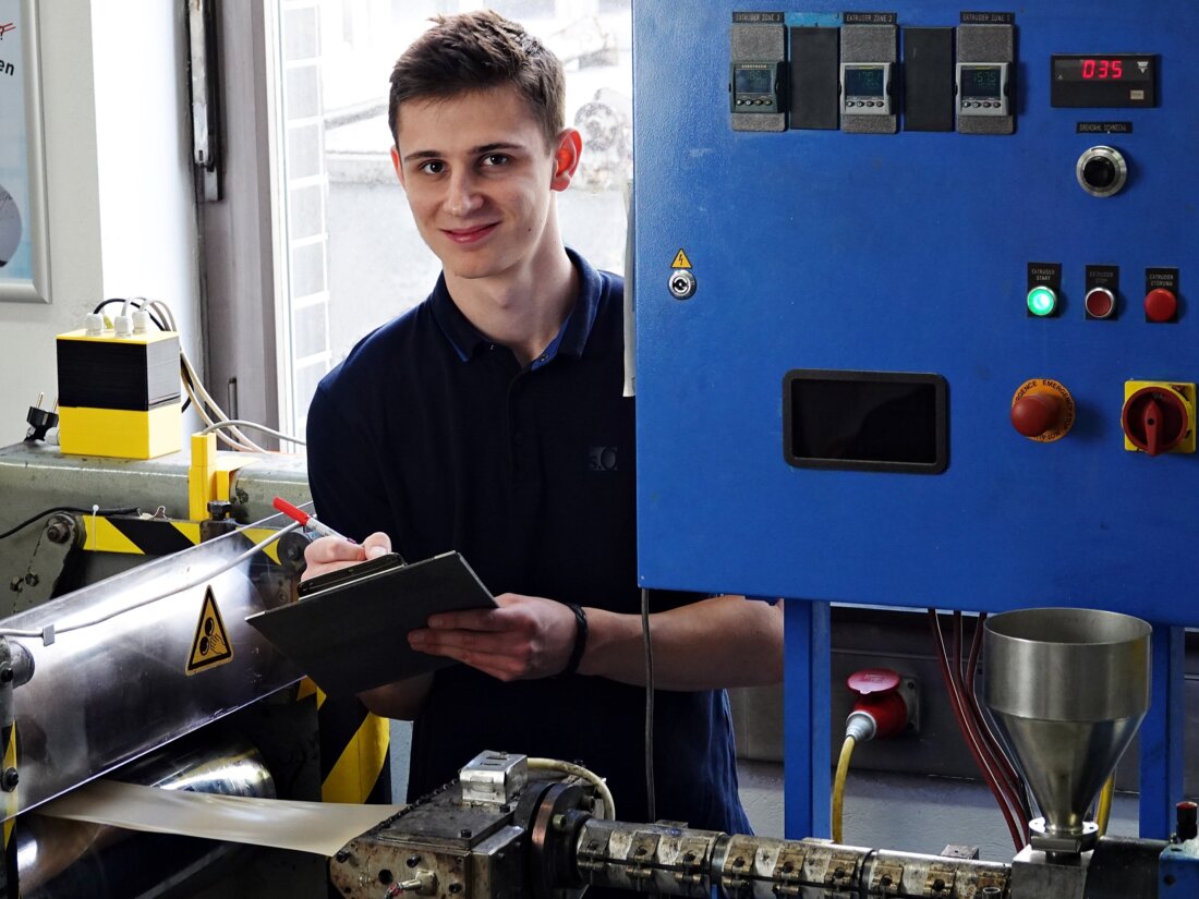 Foto: Herstellung biologisch abbaubarer Folien