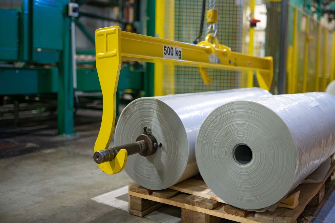 Photo: Key applications enabled by the new grade Borcycle™ M CWT120CL include stretch film and stretch hood, and films for agricultural, industrial, and protective uses.